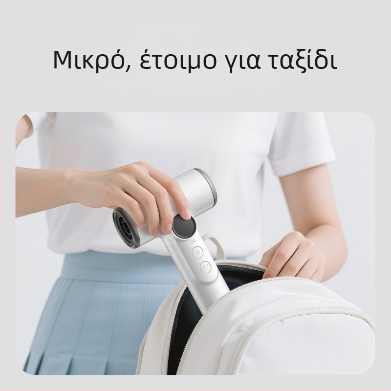 Ασύρματο πιστολάκι μαλλιών με USB επαναφορτιζόμενο, 200W κινητήρας με ψήκτρες, κρύος/θερμός αέρας, 3 ταχύτητες ροής αέρα, προστασία από υπερθέρμανση