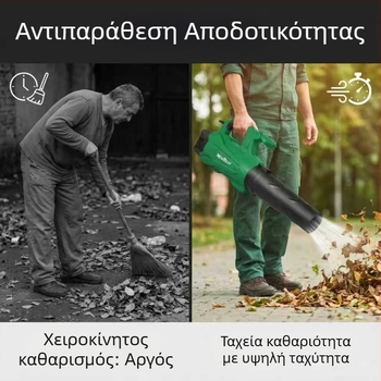 Βιομηχανικού επιπέδου φυσητήρας με τροφοδοσία δικτύου και λειτουργία κενού, NEWBEAT, 220 V, φορητός φυσητήρας για φύλλα, σκόνη και χιόνι