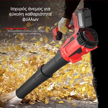 Υψηλής ισχύος χωρίς ψήκτρες ηλεκτρικός φυσητήρας λιθίου για οικιακή εξωτερική χρήση: καθαρισμός χιονιού και φύλλων, 220V, επαναφορτιζόμενος λιθίου, εύρος 111-240V