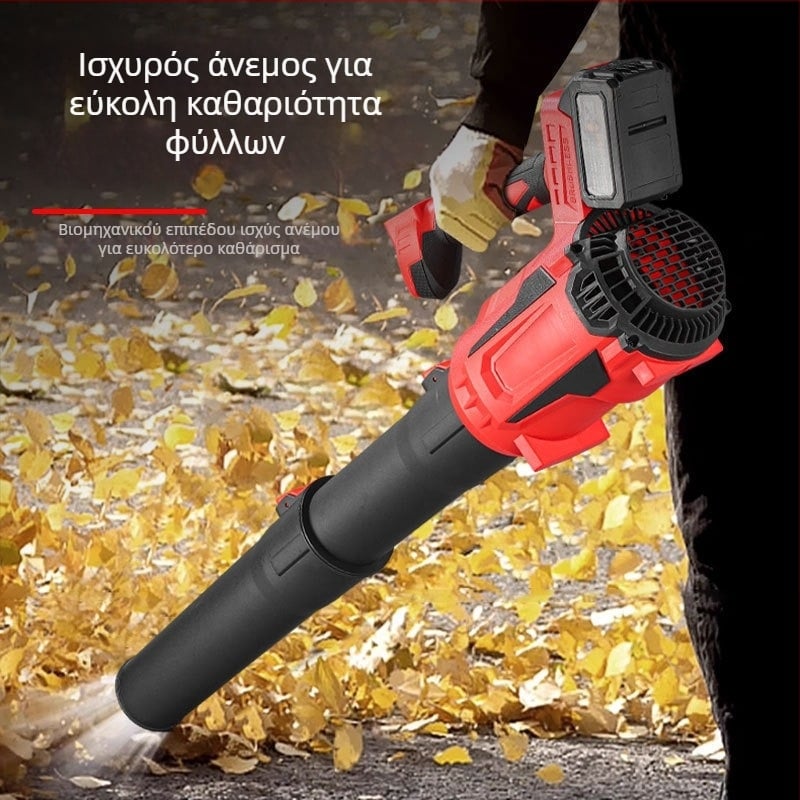 Υψηλής ισχύος χωρίς ψήκτρες ηλεκτρικός φυσητήρας λιθίου για οικιακή εξωτερική χρήση: καθαρισμός χιονιού και φύλλων, 220V, επαναφορτιζόμενος λιθίου, εύρος 111-240V