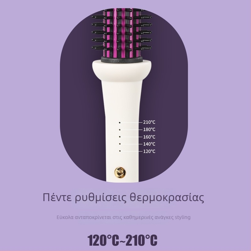 Συσκευή για μπούκλες μαλλιών με προστασία από εγκαύματα και αρνητικά ιόντα, επίστρωση τιτάνιο-τουρμαλίνης, διάμετρος 16–20 mm, 10 ρυθμίσεις θερμοκρασίας, 220V, 30W