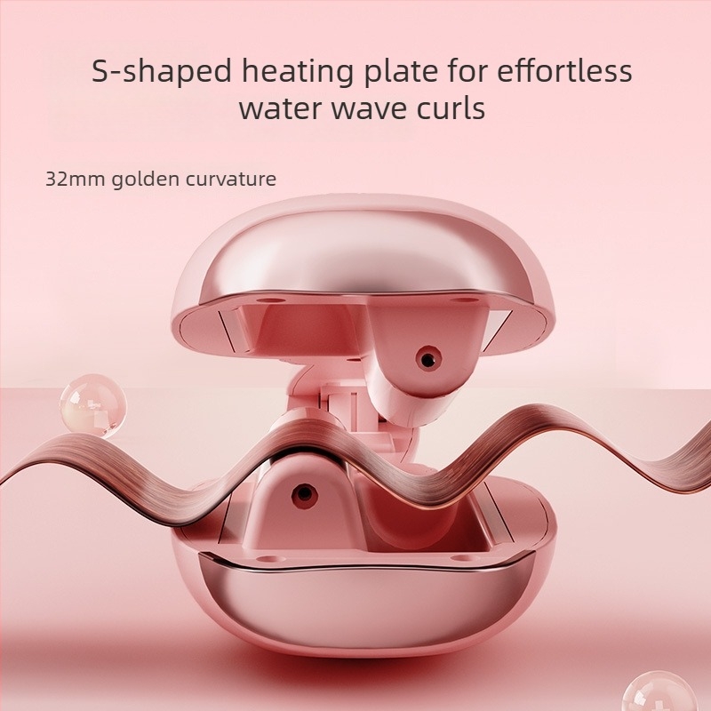 Κεραμικός κύλινδρος για μπούκλες με τεχνολογία αρνητικών ιόντων, 46W, 220V, 15 ρυθμίσεις θερμοκρασίας, κατάλληλο για όλους τους τύπους μαλλιών