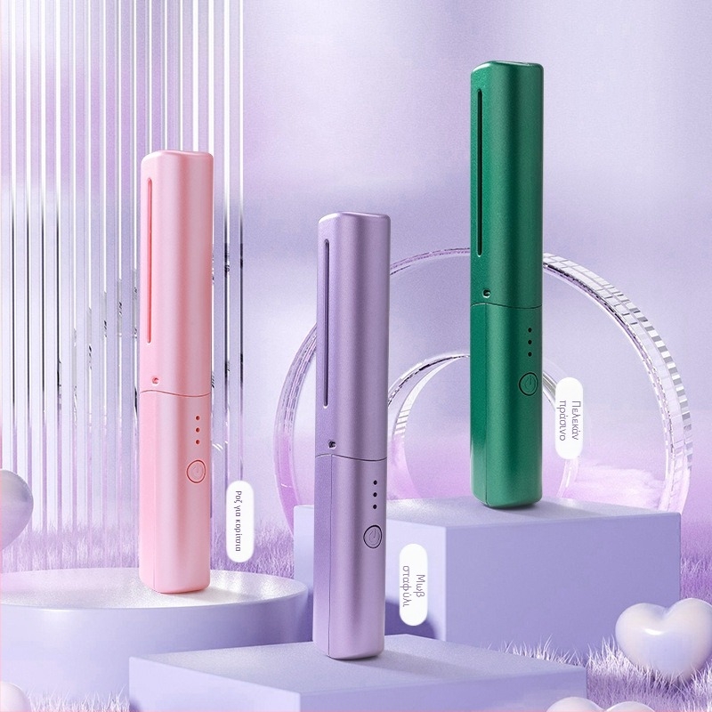 Ασύρματος χτένας ισιώματος με αρνητικά ιόντα, τουρμαλινό-κεραμική θέρμανση, 31 mm+ διαμέτρου, 15 επίπεδα ρύθμισης θερμοκρασίας