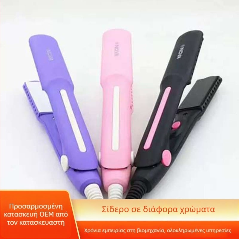Διπλής χρήσης εργαλείο μαλλιών: μπούκλες και ισιωτήρας, τουρμαλινική κεραμική ράβδος 21–30 mm, 35W, 220V, ενσύρματο, φορητό