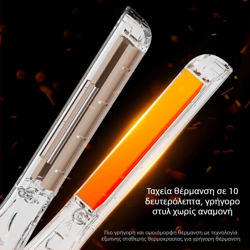 Zino διπλής λειτουργίας ισιωτήρας και κουρφιστήρας μαλλιών με κεραμική επίστρωση, κύλινδρος 21–30 mm, ενσύρματο 220V, 20W, 4 επίπεδα θερμοκρασίας, κατάλληλο για υγρή και ξηρή τρίχα