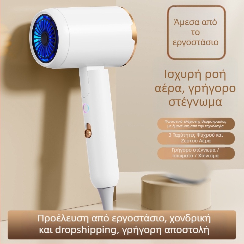 Στεγνωτήρας μαλλιών L6, αναδιπλούμενος, 2400W, 220V, κρύος/θερμός αέρα