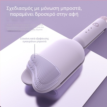 Σίδερο μπούκλας Egg Roll με τουρμαλινική κεραμική κύλινδρο, 30W, 110-220V, 15 επίπεδα ρύθμισης θερμοκρασίας, κατάλληλο για βρεγμένα και ξηρά μαλλιά, αυτόματη απενεργοποίηση