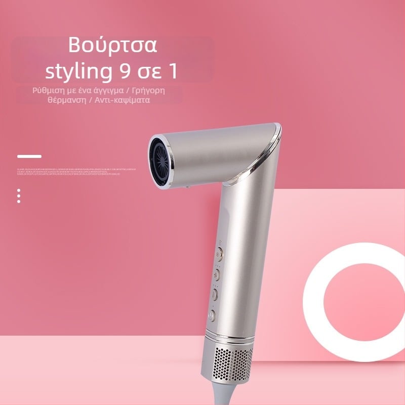 Χτένα styling για ίσια και κυματιστά μαλλιά με πτυσσόμενη λαβή, μοτέρ χωρίς ψήκτρες, αρνητικά ιόντα, 1400 W, 220–240 V