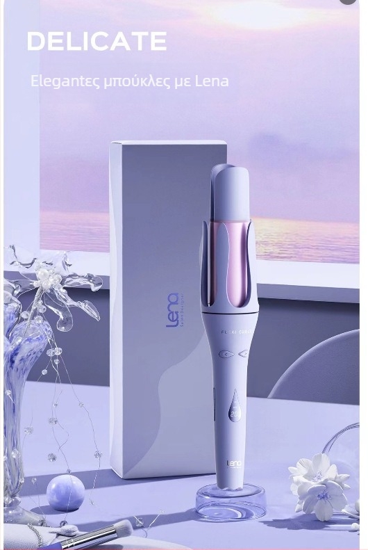 Lena Curling Iron για Μαλλιά, 3η Γενιά, Αρνητικά Ιόνια, Τουρμαλινικός Κεραμικός Θερμαντήρας, Ενσύρματο, 45W, 220V