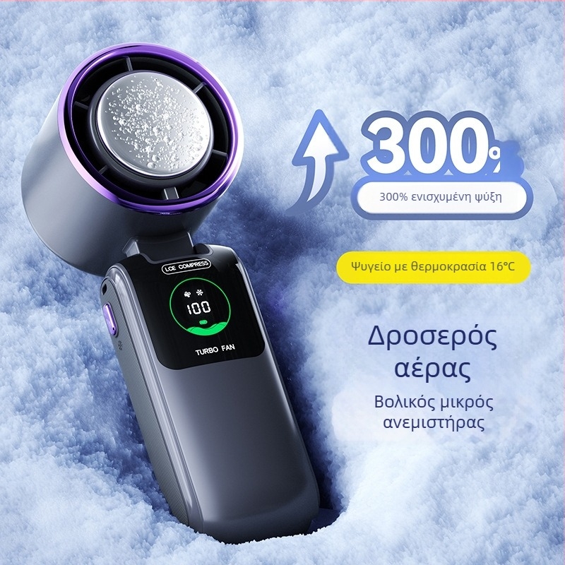 Φορητός USB ανεμιστήρας με ενσωματωμένη μπαταρία 2000–4000 mAh, 5V 10W, αυτονομία 6–8 ωρών