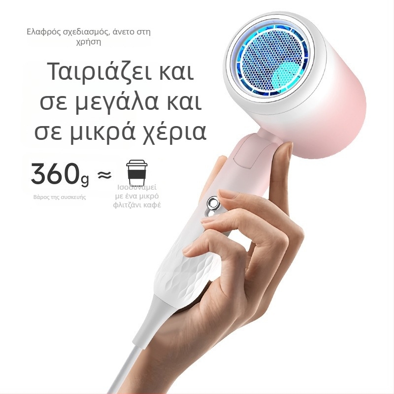 Defais 2002 Φορητός Αναδιπλούμενος Στεγνωτήρας Μαλλιών, 1750 W, 220 V, κινητήρας Brushed DC, κρύος/θερμός αέρας, προστασία από υπερθέρμανση