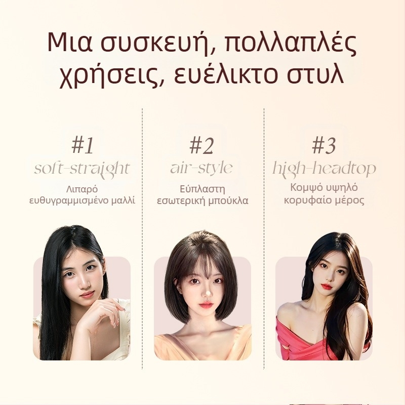 Honghong συσκευή μπούκλας μαλλιών με κύλινδρο 16–20 mm, αρνητικά ιόντα, 15 ρυθμίσεις θερμοκρασίας, 30 W, 220 V