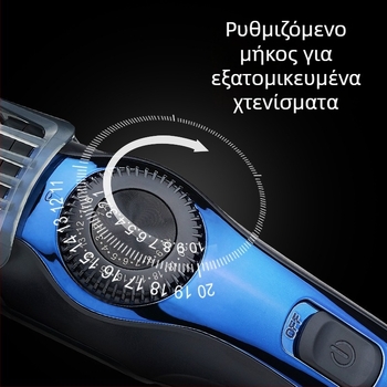 Feipeng Επαγγελματικό ηλεκτρικό κοπτικό μαλλιών με κεραμική λεπίδα, επαναφορτιζόμενο και με δυνατότητα λειτουργίας από το δίκτυο, αδιάβροχο