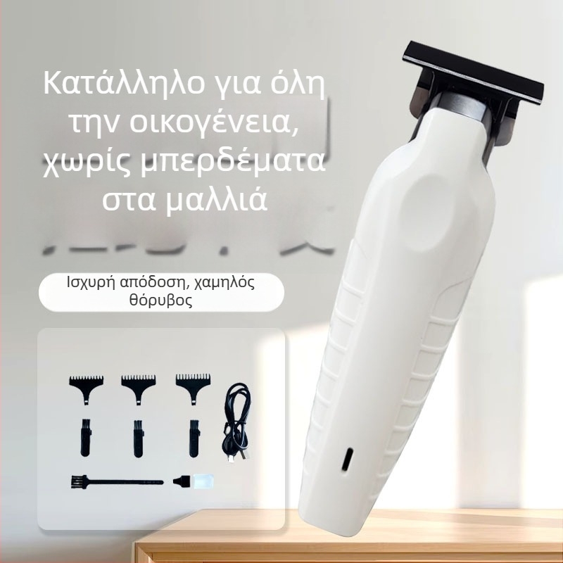 Επαναφορτιζόμενη επαγγελματική κουρευτική μηχανή με λεπίδα από κράμα τιτανίου – κινητήρας με βούρτσα, ενσωματωμένη μπαταρία, μη αδιάβροχη, χρόνος λειτουργίας 1–3 ώρες