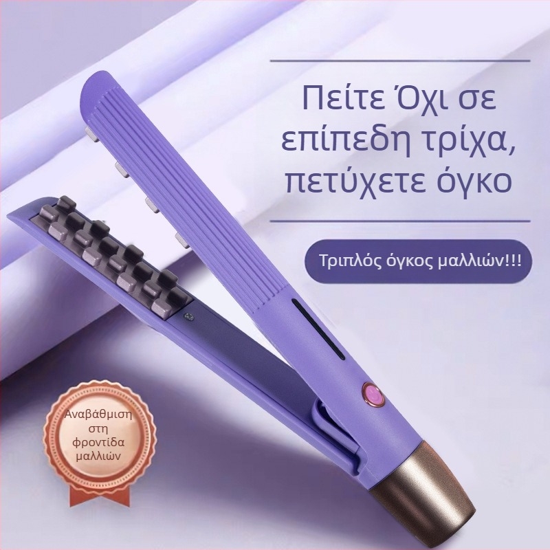 Σίδερο μπούκλας μαλλιών με τουρμαλινό-κεραμικό κύλινδρο 21–30 mm, υγρή/ξηρή χρήση, 4 ρυθμίσεις θερμοκρασίας, προστασία σταθερής θερμοκρασίας, 220V 35W