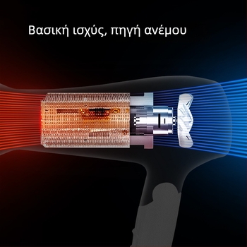 Στεγνωτήρας μαλλιών 1626, 2000W, αέρας κρύος/θερμός, 3 ρυθμίσεις ροής αέρα