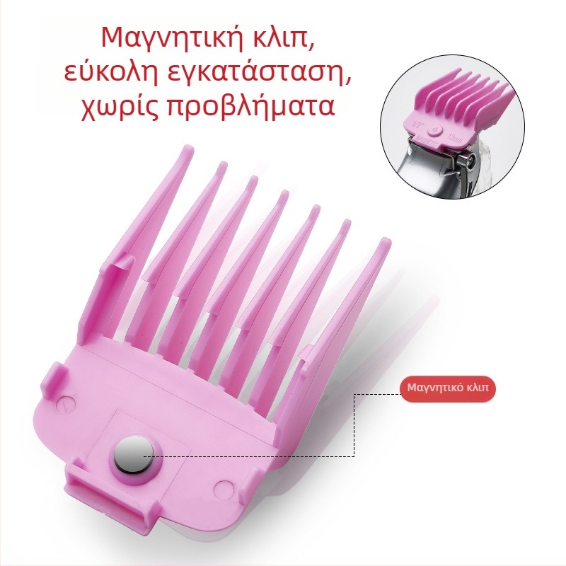 RESUXI C-06 Ασύρματος κουρευτής μαλλιών με ενσωματωμένη μπαταρία, λεπίδες από ανοξείδωτο ατσάλι, διπλή τροφοδοσία, διάρκεια μπαταρίας 1–3 ώρες