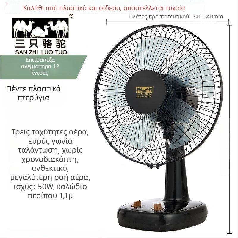 Πτυσσόμενος επιτραπέζιος ανεμιστήρας γραφείου με 3 ταχύτητες, τροφοδοσία USB, αποσπώμενη μπαταρία 300–500 mAh, θόρυβος κάτω από 36 dB