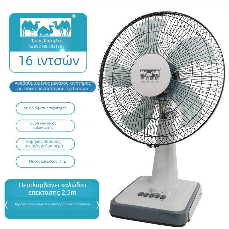 Πτυσσόμενος επιτραπέζιος ανεμιστήρας γραφείου με 3 ταχύτητες, τροφοδοσία USB, αποσπώμενη μπαταρία 300–500 mAh, θόρυβος κάτω από 36 dB