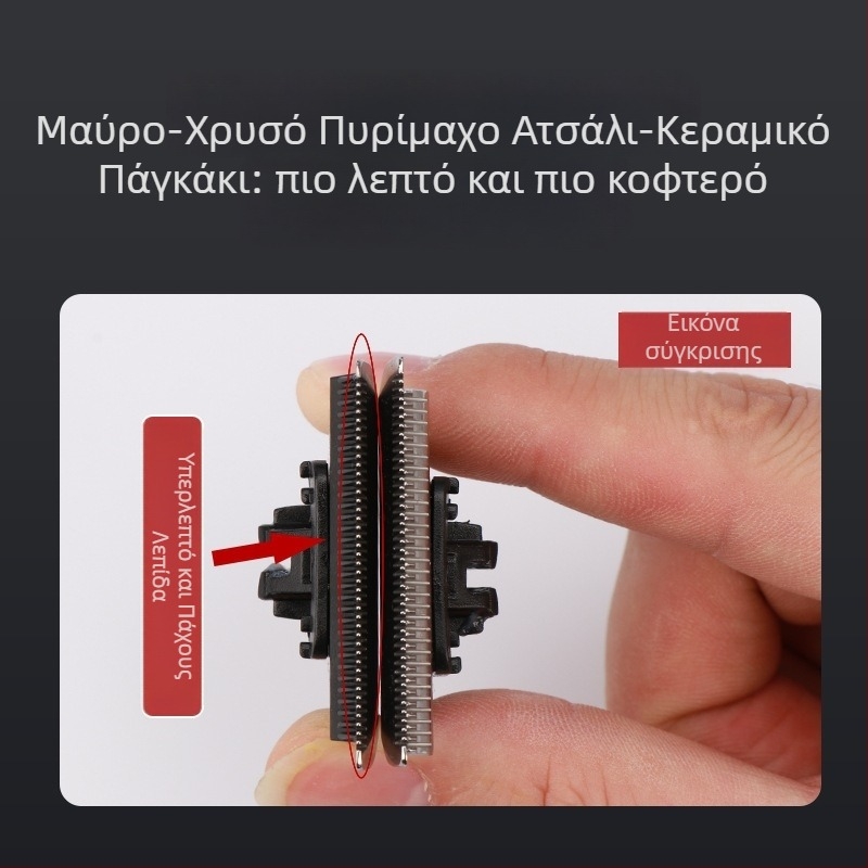 Ηλεκτρικό κουρευτικό μαλλιών για σαλόνι με 0-λεπίδα σχεδίαση, βουρτσισμένος κινητήρας, κεραμική κεφαλή κοπής, ενσωματωμένη μπαταρία 1200–2000mAh, αυτονομία 3–6 ωρών, θόρυβος 36–45 dB
