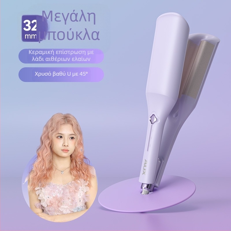 Σίδερο για μπούκλες με βαθύ U κύλινδρο σε σχήμα αυγού, τουρμαλινό-κεραμικός θερμαντήρας, 100W, 220V