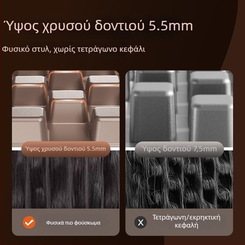 Εργαλείο styling μαλλιών 3 σε 1 για ξηρά, σγουρά και ίσια μαλλιά με κύλινδρο από τουρμαλινωμένη κεραμική, διάμετρος 31 mm και άνω, ασύρματο με μπαταρία λιθίου, κατάλληλο για ξηρά μαλλιά