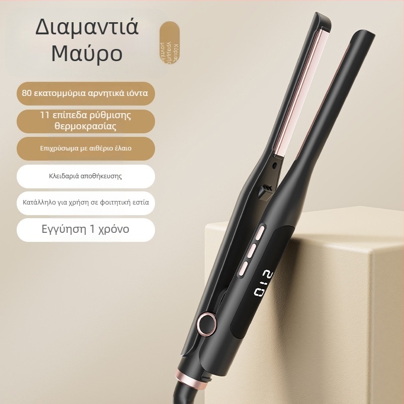 Ισιωτήρας μαλλιών για άνδρες, 3-σε-1: ισιώματα και μπούκλες, τουρμαλινική κεραμική αντίσταση, διάμετρος 31 mm, LCD οθόνη, 220 V