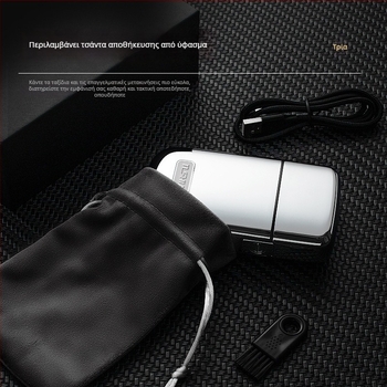 Tailis επαναλαμβανόμενο ξυριστικό για χρήση σε κουρεία — λεπίδα από κράμα τιτάνιο, επαναφορτιζόμενο, καθάρισμα με βούρτσα, μεταλλικό περίβλημα