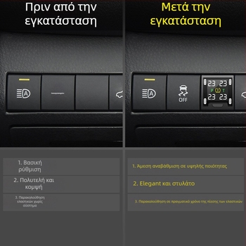 Loyal Guard μετρητής πίεσης ελαστικών για το Camry 8ης γενιάς, ενσωματωμένος, ψηφιακή οθόνη TFT, ηλεκτρονικό TPMS, υψηλής ακρίβειας