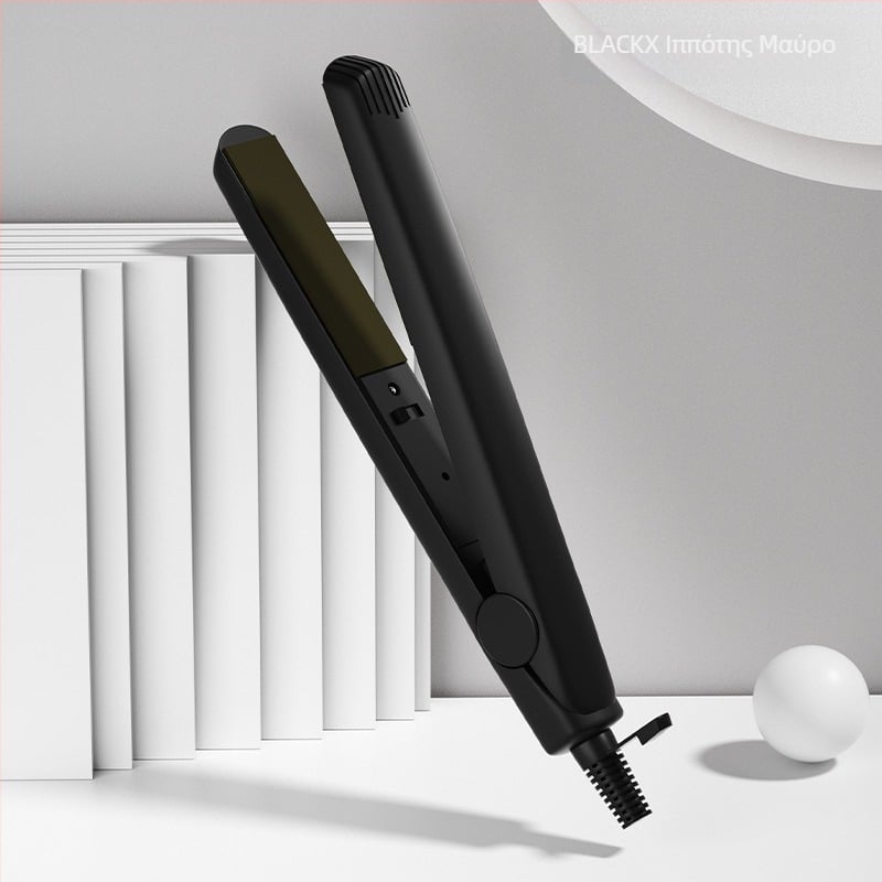 Διπλής χρήσης μίνι ισιωτής μαλλιών και εργαλείο για μπούκλες με κεραμική θέρμανση, διάμετρος <15 mm, ενσύρματο AC, 20W, 100–240V, για υγρά και στεγνά μαλλιά, αυτόματη ρύθμιση θερμοκρασίας