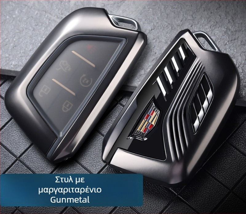 Κέλυφος κλειδιού Cadillac συμβατός με XT5 CT5 XT4 XT6 XTS CT6 με μεταλλική αγκράφα (Υλικό: κράμα ψευδαργύρου + ABS; Στυλ: επιχειρηματικό; Διαθέσιμη παραμετροποίηση)