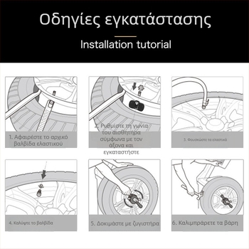 TPMS Bluetooth 5.0 Σύστημα Παρακολούθησης Πίεσης Ελαστικών με Οθόνη Κινητού (Όργανο Διάγνωσης Βλαβών Αυτοκινήτου; Ενσωματωμένη πίεση ελαστικών; Πολλά μοντέλα)