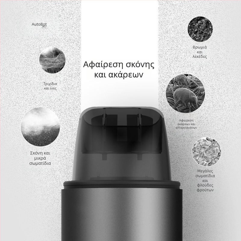 AutoBot φορητή ασύρματη σκούπα αυτοκινήτου, (7.4V, 80W, 5500Pa αναρρόφηση, επαναφορτιζόμενη)