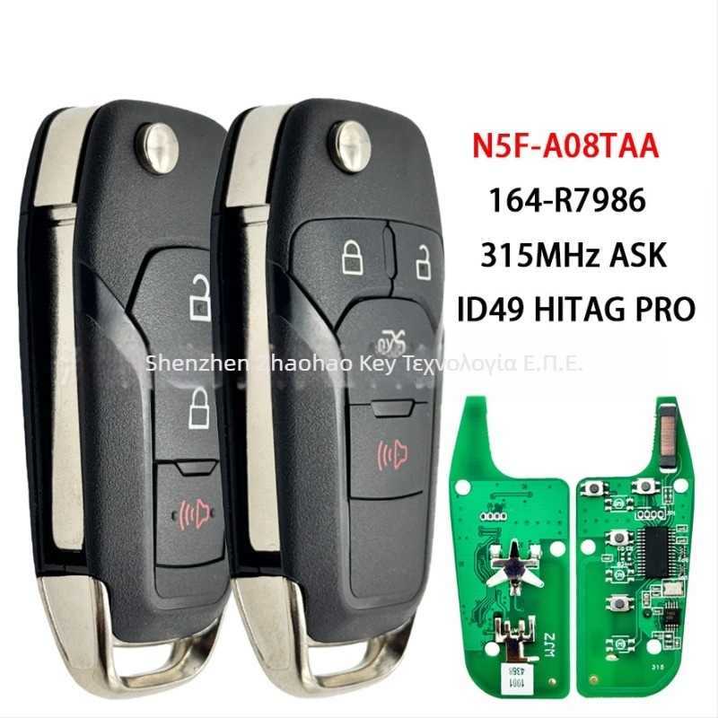 Τηλεχειριστήριο αυτοκινήτου N5F-A08TAA, ID49, 315MHz για Ford Focus