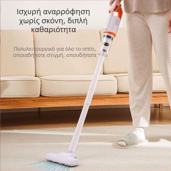 Φορητή ασύρματη σκούπα για χρήση χεριού και αυτοκινήτου, 500W, ενσωματωμένη μπαταρία 1600–2000mAh, επίπεδος ακροφύσιο, στεγνό καθάρισμα, θόρυβος κάτω από 36 dB, τροφοδοσία USB