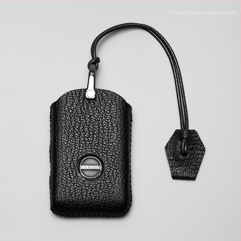 Θήκη κλειδιού Volvo – δέρμα προβάτου, συμβατή με XC60, S90, S60, XC90, XC40 και S60L