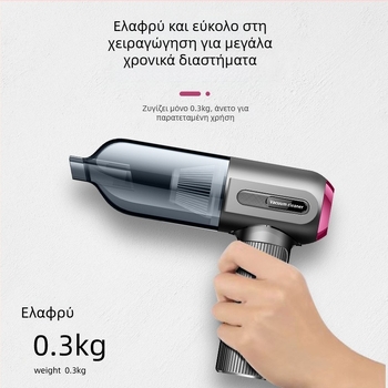 Χειροκίνητη Ασύρματη Φορητή Ηλεκτρική Σκούπα – 80W, 20.000 Pa, Επαναφορτιζόμενη, All-in-One με Λειτουργία φουσκώματος, για Αυτοκίνητο και Εξωτερικούς Χώρους