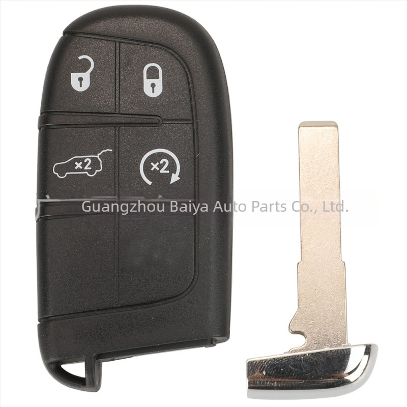 Κέλυφος τηλεχειριζόμενου κλειδιού Jeep για μοντέλα με 2/3/4/5 πλήκτρα – πλαστικό περίβλημα, λεπίδα κλειδιού από χαλκό και πλαστικό, 47 g