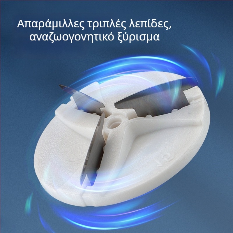 Ηλεκτρική ξυριστική μηχανή για άνδρες με κεφαλή τριών λεπίδων, αποσπώμενο και πλένεται κεφαλή, ενσωματωμένη επαναφορτιζόμενη μπαταρία, ήσυχη λειτουργία, διάρκεια λειτουργίας 45–60 λεπτών