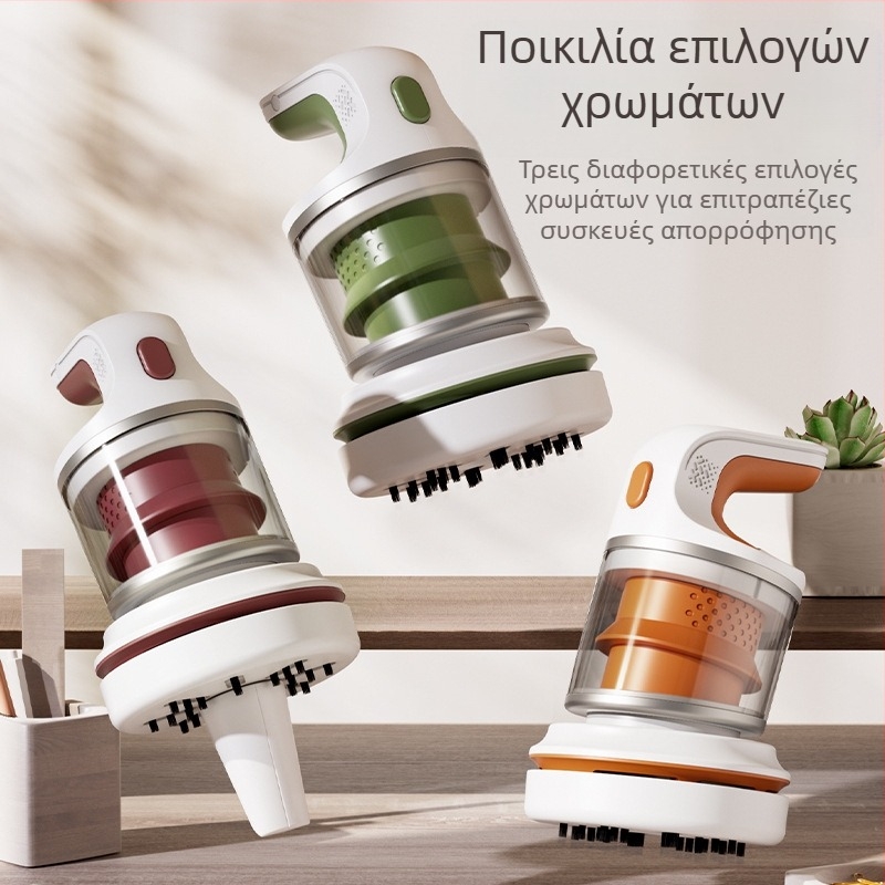 Φορητή χειροκίνητη ηλεκτρική σκούπα για αυτοκίνητο και επιφάνειες γραφείου – 25 W, αναρρόφηση 1800 Pa, επαναφορτιζόμενη, τάση 111–240 V, μήκος καλωδίου 280 cm