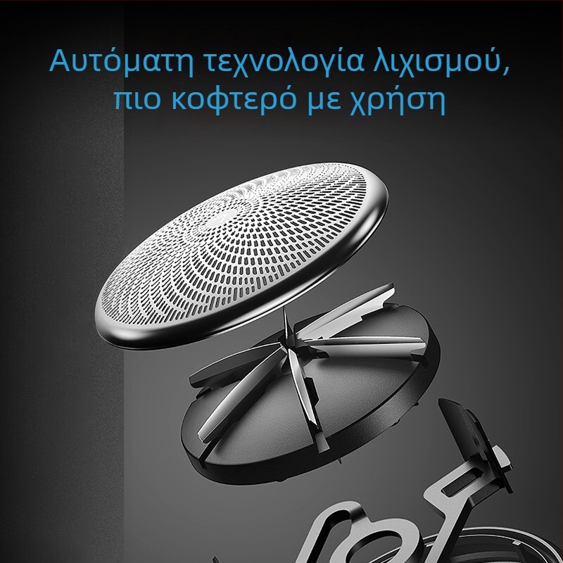 Ηλεκτρική ξυριστική μηχανή με μία κεφαλή, κινητήρας χωρίς ψήκτρες, επαναφορτιζόμενη, αποσπώμενη και πλενόμενη κεφαλή, διάρκεια λειτουργίας 45–60 λεπτών