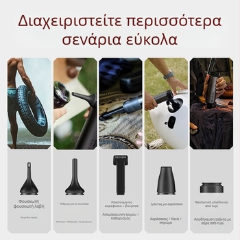 Vsgo ασύρματη φορητή σκούπα αυτοκινήτου με μέγιστη αναρρόφηση 17000 Pa, μπαταρία 10000 mAh, γρήγορη φόρτιση 1h20m, φίλτρο HEPA