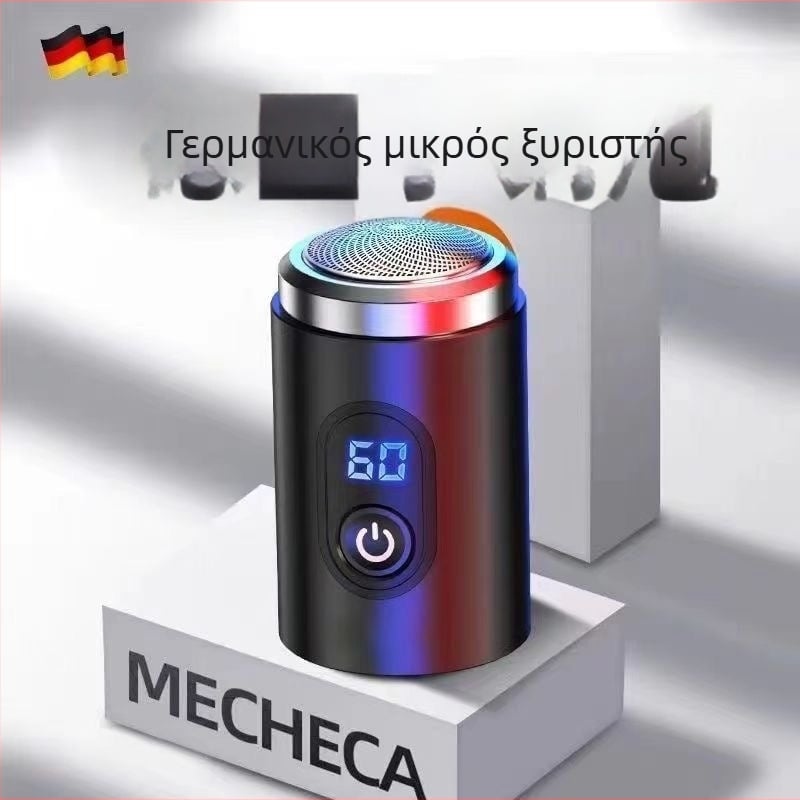 Ηλεκτρικός ξυριστήρας για άνδρες, κεφαλή ρότορα με 4+ λεπίδες, υγρή και ξηρή χρήση, ενσωματωμένη μπαταρία, οθόνη LED
