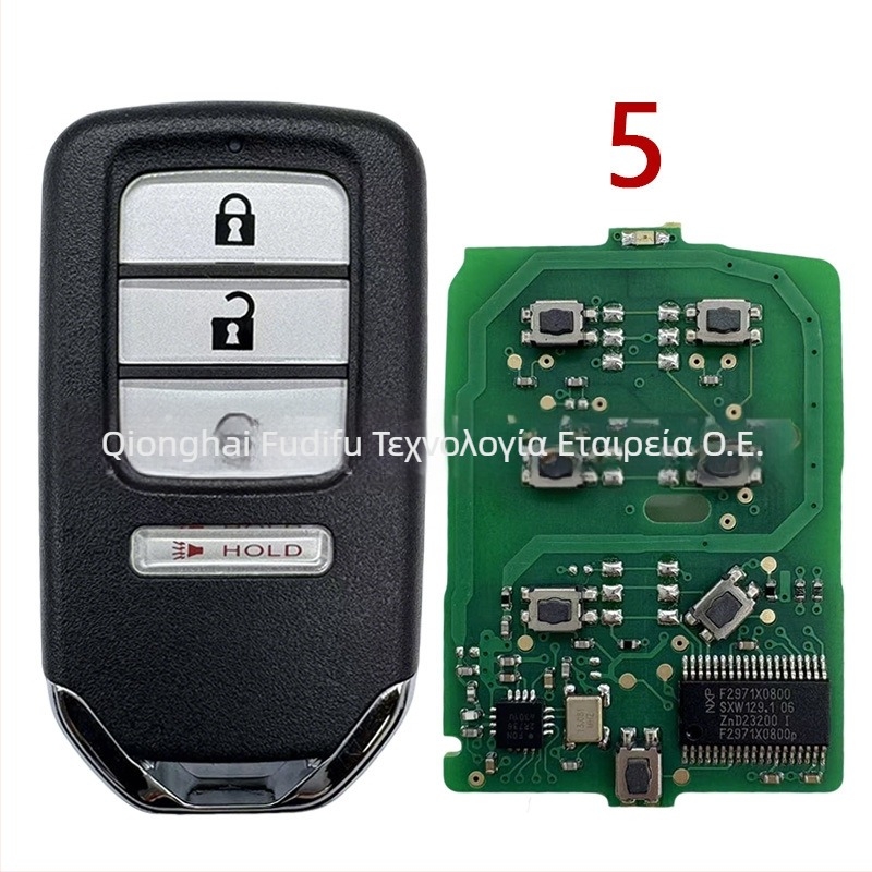 FCCID KR5V2X Honda κλειδί με 47-τσίπ, τηλεχειριστήριο 2–6 πλήκτρων, περίβλημα από πλαστικό και μέταλλο, συμβατό με Honda Vezel, Civic, Pilot, Fit, Odyssey, CR-V, HR-V, XR-V