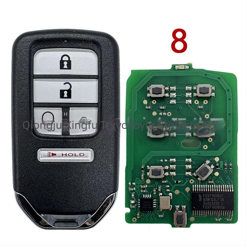 FCCID KR5V2X Honda κλειδί με 47-τσίπ, τηλεχειριστήριο 2–6 πλήκτρων, περίβλημα από πλαστικό και μέταλλο, συμβατό με Honda Vezel, Civic, Pilot, Fit, Odyssey, CR-V, HR-V, XR-V