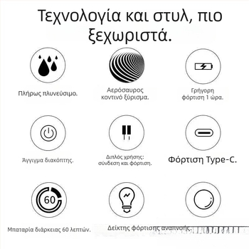 Feike 891 χειροκίνητο ξυριστικό με περιστρεφόμενη διπλή κεφαλή κοπής, πλήρως πλενόμενος για ολόκληρο το σώμα, σετ δώρου