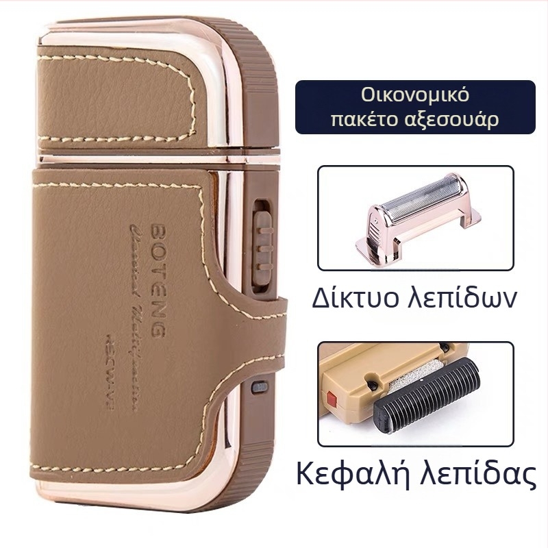 Ηλεκτρική ξυριστική μηχανή για άνδρες με πλωτή κεφαλή και 1 κεφαλή κοπής, πλενόμενες λεπίδες, επαναφορτιζόμενη, αυτονομία έως 60 λεπτά