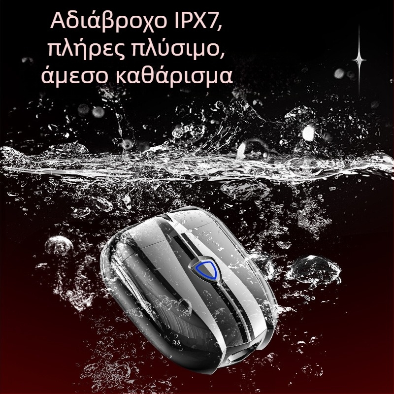 Ταξιδιωτικός ηλεκτρικός ξυριστήρας, περιστρεφόμενη κεφαλή με δύο λεπίδες, ενσωματωμένη μπαταρία, κινητήρας χωρίς ψήκτωση, διάρκεια λειτουργίας 6 ωρών