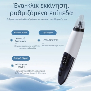 Υπερηχητικός καθαριστής πόρων, ηλεκτρική συσκευή της Girlhood, μοντέλο H3, 3 ταχύτητες ρύθμισης, βαθύς καθαρισμός πόρων