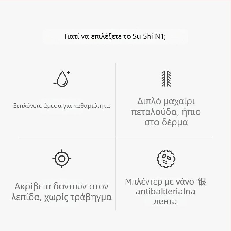 Αποτριχωτής ρινικών τριχών με μπαταρία, ABS περίβλημα, αποσπώμενη κεφαλή κοπής για ευκολία καθαρισμού, πλένεται, αποσπώμενη μπαταρία, ζωή μπαταρίας άνω των 30 ημερών